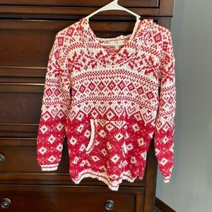 Sweatshirt with pockets and hood. Never worn. Size small